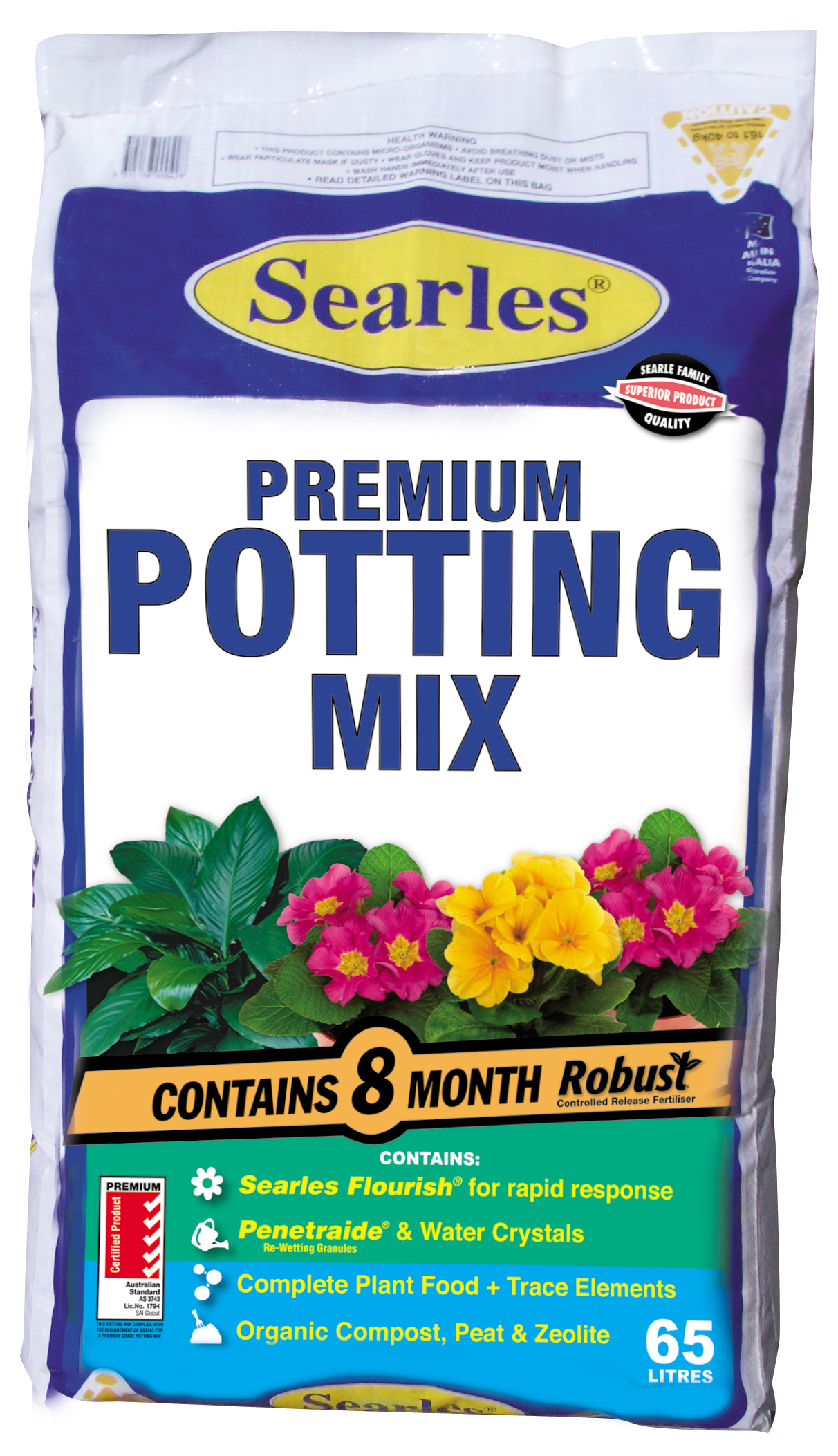 Searles Premium Potting Mix 65L