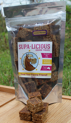 Supa-Licious Equine Treats Licorice & Coconut Bites 280g
