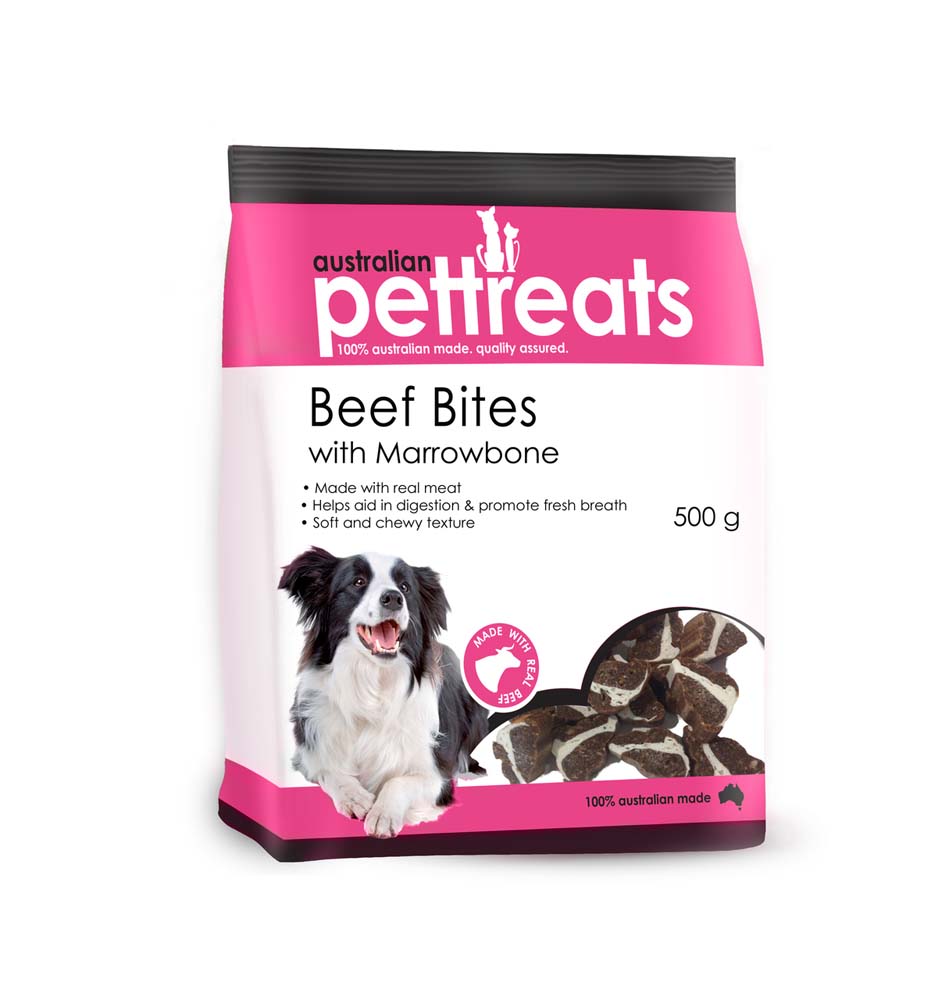 Beef Bites with Marrowbone Treats 500g