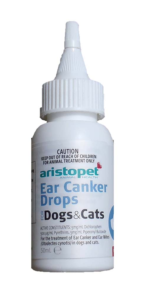 Aristopet Ear Canker Drops for Dogs & Cats 50mL