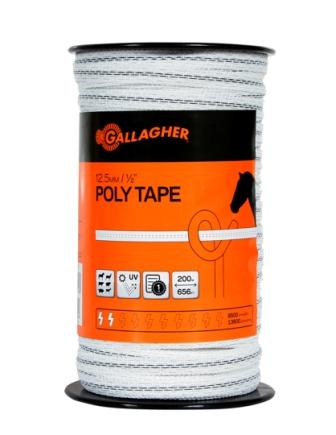 Gallagher Poly Tape 12.5mm 200m G62304