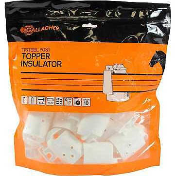 Gallagher Horse Post Cap White 10 Pack G68513