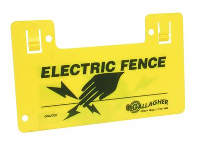 Gallagher Electric Fence Sign - Double Sided G602000