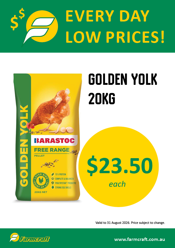 Golden Yolk 20kg everyday low price at Farmcraft