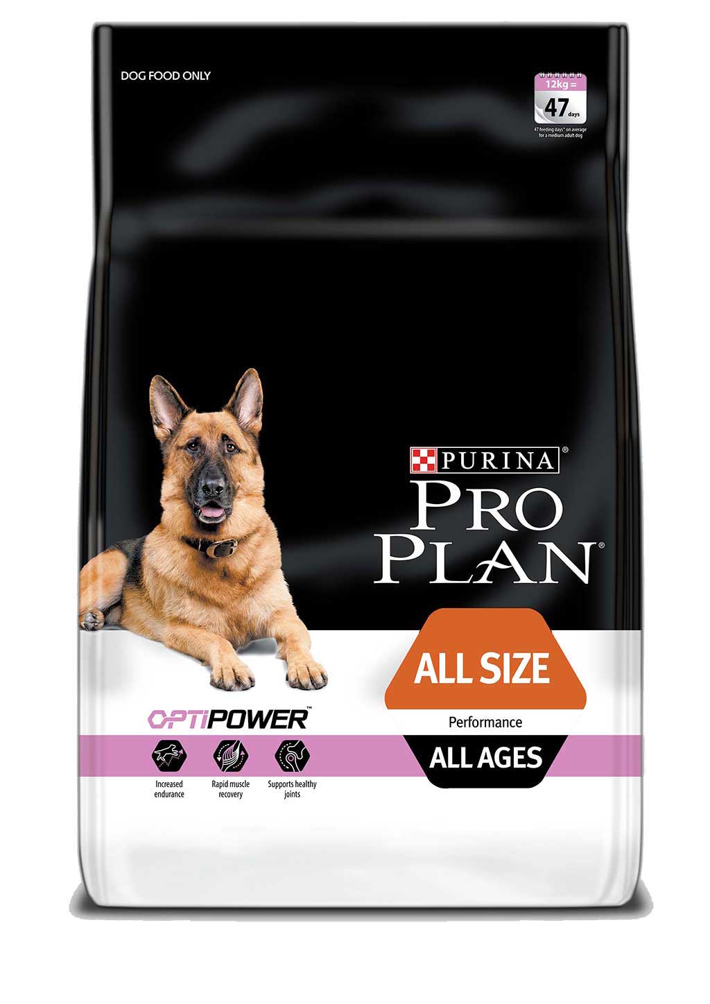 PRO PLAN Performance with OPTIPOWER 20kg All Sizes All Ages