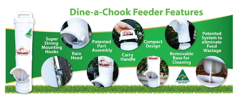 Dine a Chook 4.7 Litre Chicken Feeder and 2 x 4 Litre Drinkers