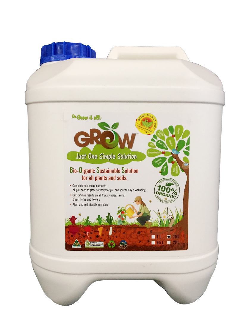 GROW 10LT Bio Organic Liquid Fertiliser 