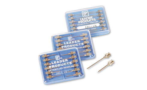 Leader Luer Lock Needles Stainless 16G x 3/4" 12 Pack