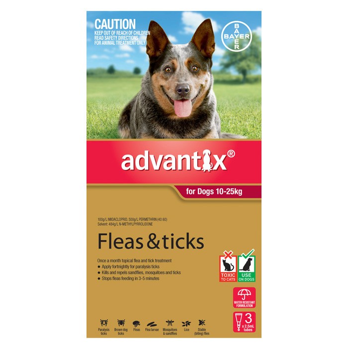 Advantix Dogs 10 - 25kg 3 Pack
