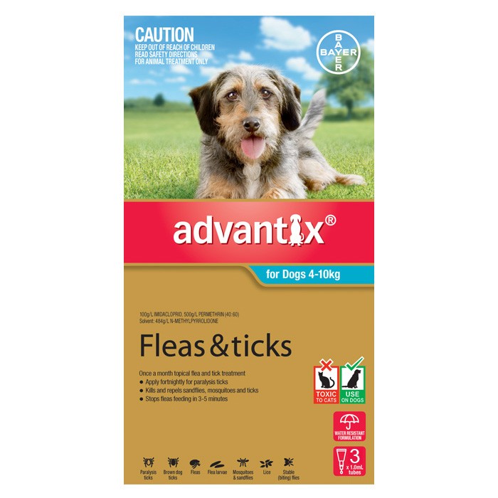Advantix Dogs 4 - 10kg 3 Pack
