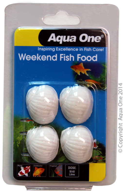 Aqua One Weekend Fish Food Blocks 20g