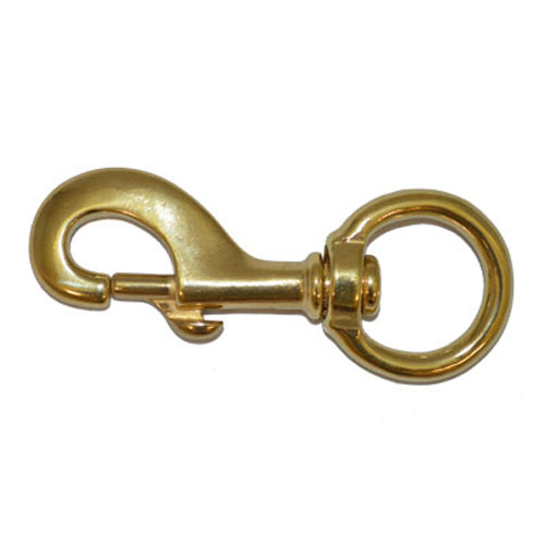 Round Eye Swivel Hook – Brass (Heavy Duty)