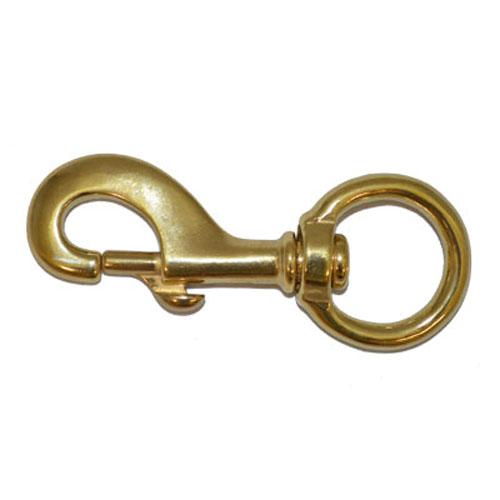 Round Eye Swivel Hook  Brass (Heavy Duty)