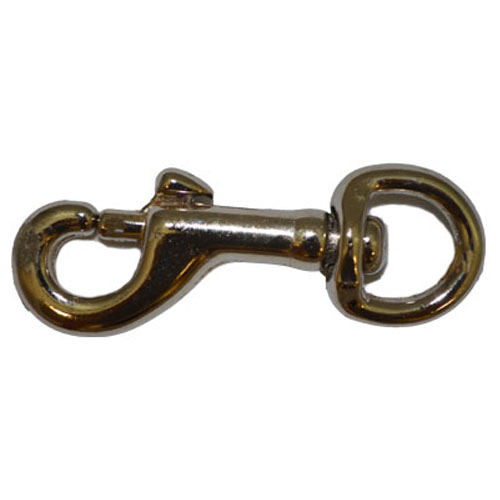 Round Swivel Eye Snaphook  Nickel Plated