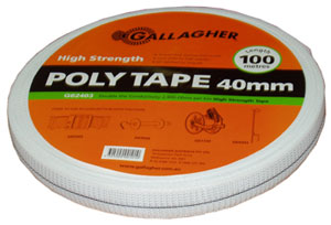 Gallagher Poly Tape 40mm x 100m G62403