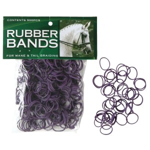 Mane Braid Rubber Bands Grey