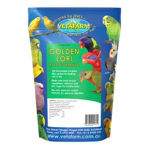 Vetafarm Golden Lori Rice Formula 2kg