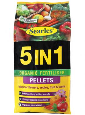 Searles 5 in 1 Plus Organic Plant Food Pellet 2.5kg