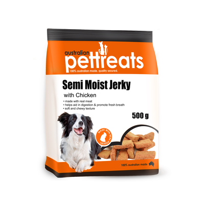 Semi Moist Jerky with Chicken 500g