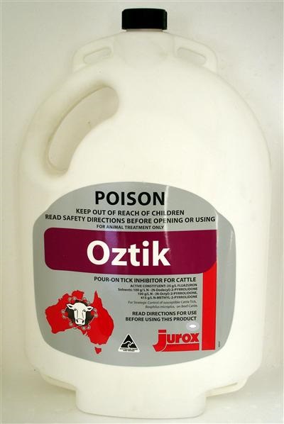 Oztik Pour-On Tick Inhibitor for Cattle 2.5Lt