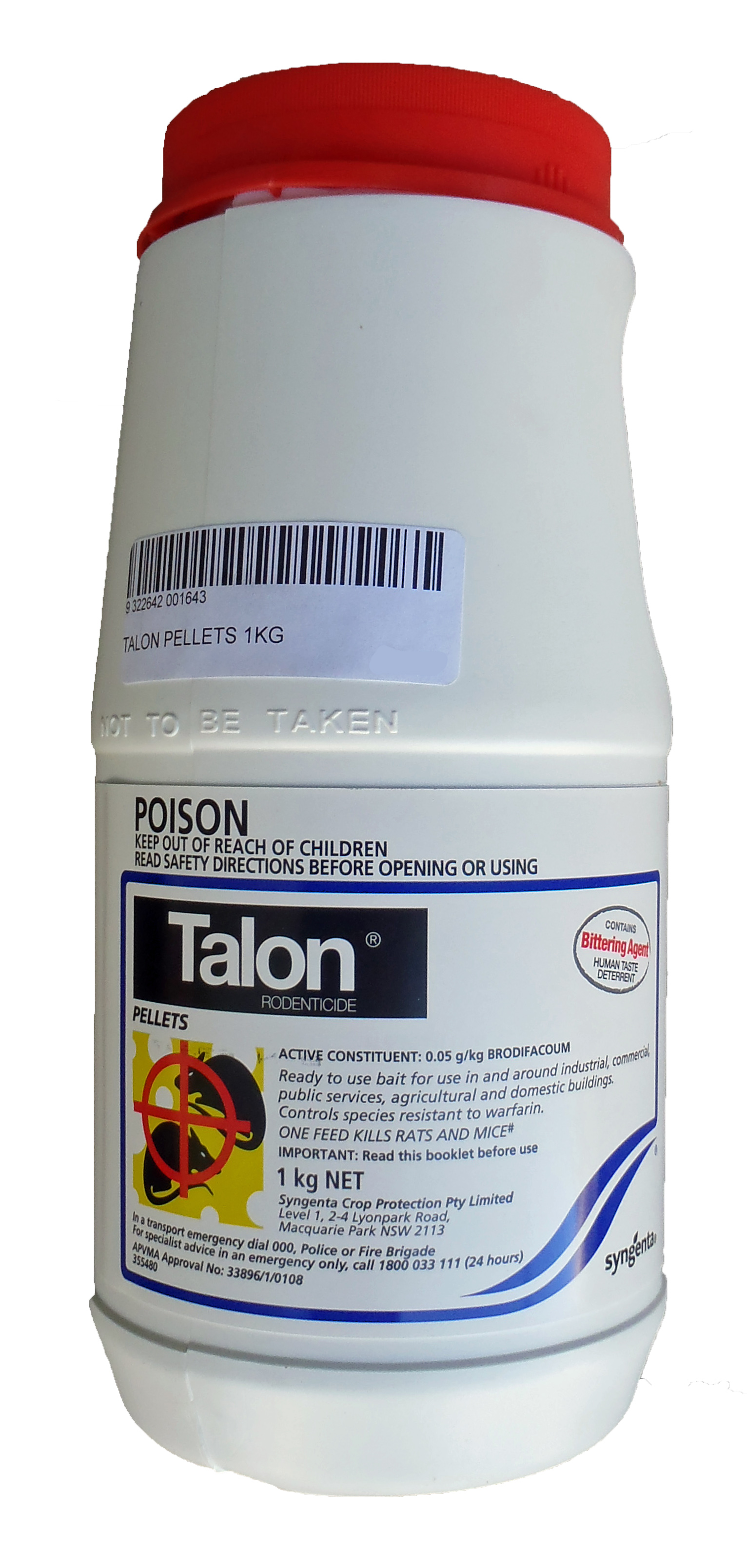 Talon Rodenticide Pellets 1kg