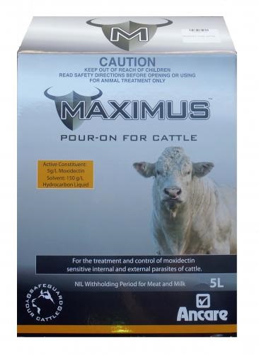 Maximus Pour-on for Cattle 5L