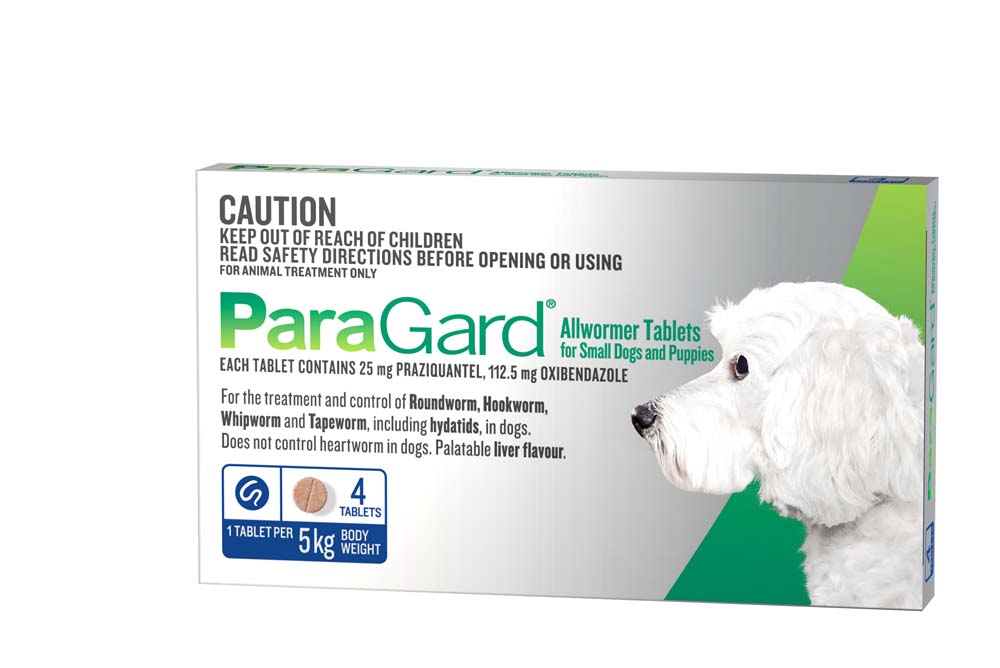 Paragard Allwormer for Small Dogs & Puppies 4pk