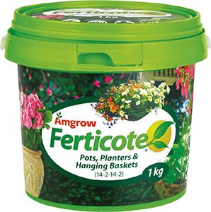 Amgrow Ferticote Pots, Planters & Hanging Baskets 1kg