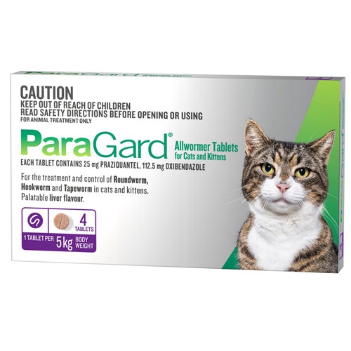 Paragard Allwormer Tablet for Cats & Kittens 4pk