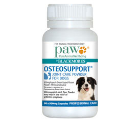 PAW Osteosupport Joint Care Powder for Dogs 150 x 500mg Capsules