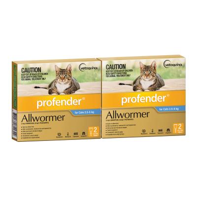Profender Allwormer for Cats 2.5kg to 5kg 2 Pack