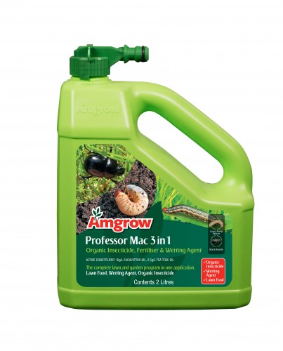 Amgrow Professor Mac 3 in 1 Hose-on 2L Organic Insecticide, Fertiliser & Wetting Agent