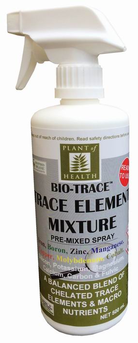 Bio-Trace trace elements Pre Mixed Spray 500mL Plant of Health 