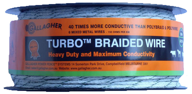 Gallagher Turbo Braided Wire 200m G62154