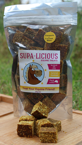 Supa-Licious Equine Treats Turmeric & Coconut Bites 280g