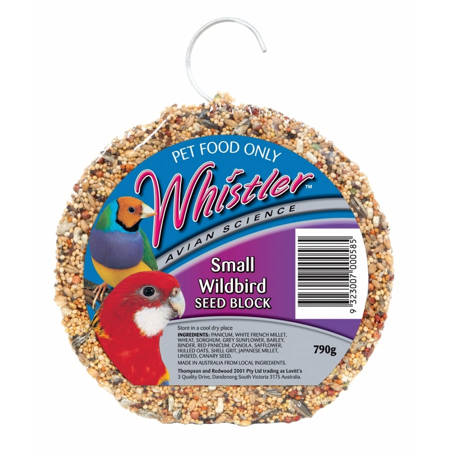 Whistler Small Wildbirds and Parrots Seed Block Small 790g