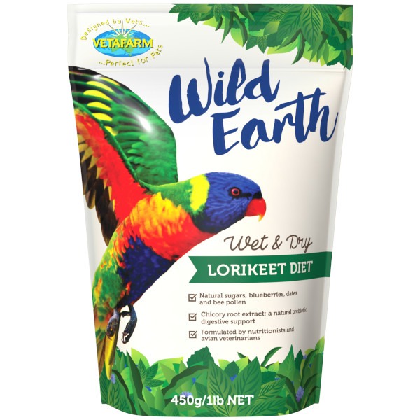 Vetafarm Wild Earth 450g Lorikeet Food