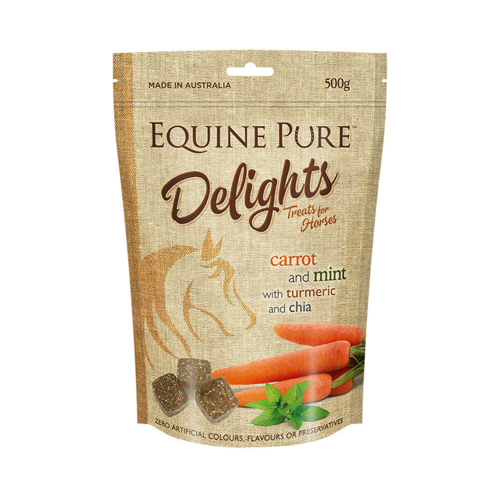Equine Pure Delights Carrot & Mint with Turmeric & Chia 500g 