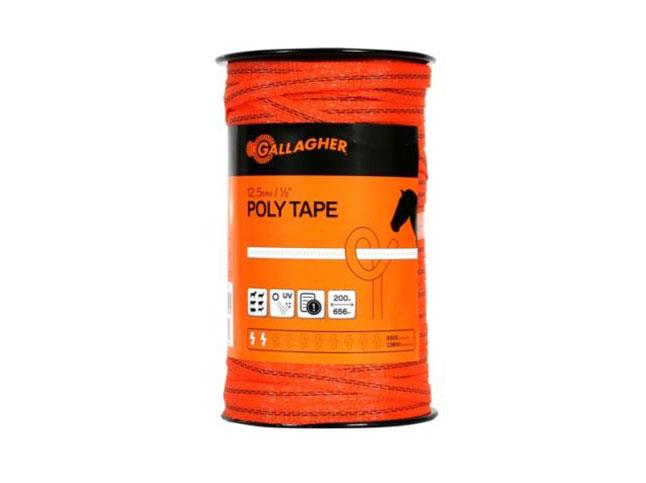 Gallagher Poly Tape Orange 12.5mm/ 1/2" 200mt G62304 