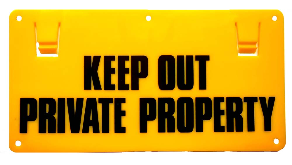 Thunderbird 'Keep Out Private Property' Sign EF15A