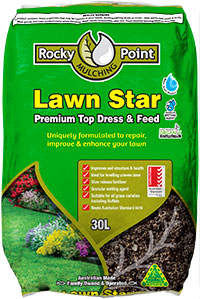 Rocky Point Mulching Lawn Star Premium Top Dress & Feed 30L