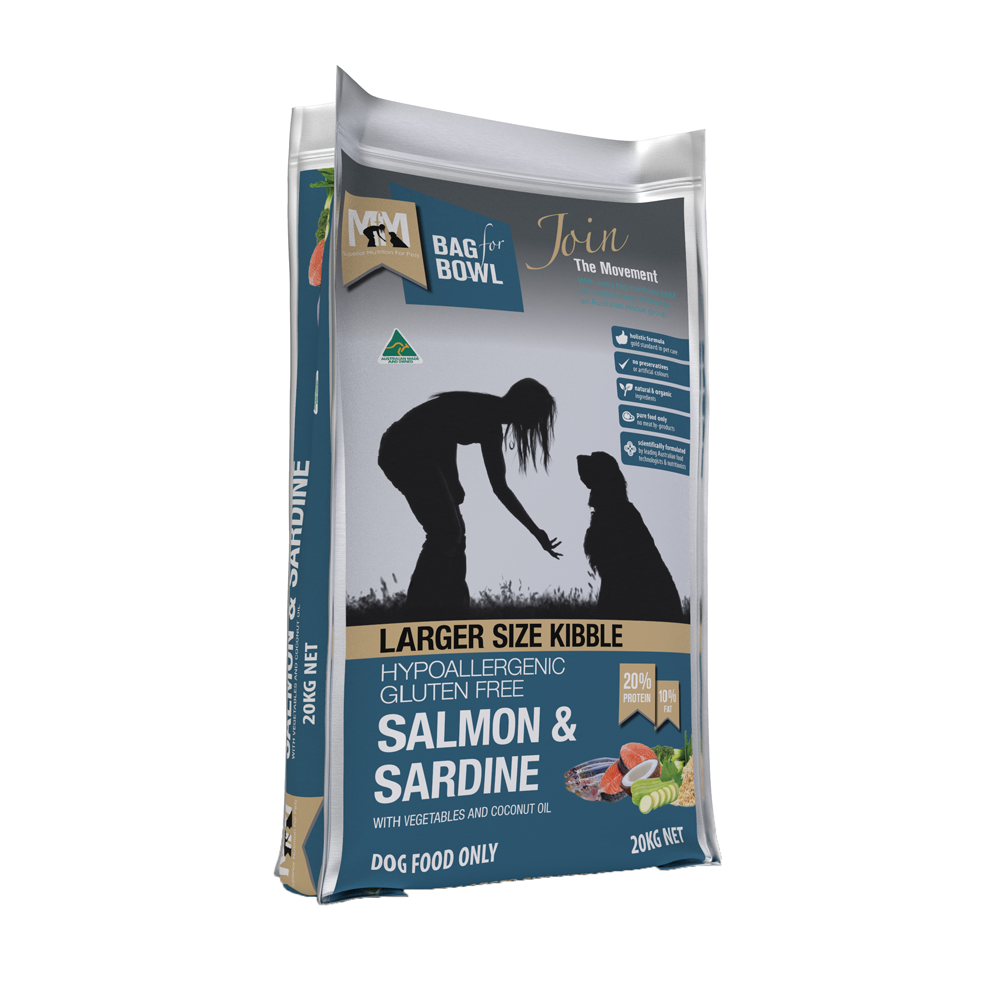 Meals for Mutts Adult Salmon & Sardine Large Size Kibble 20kg