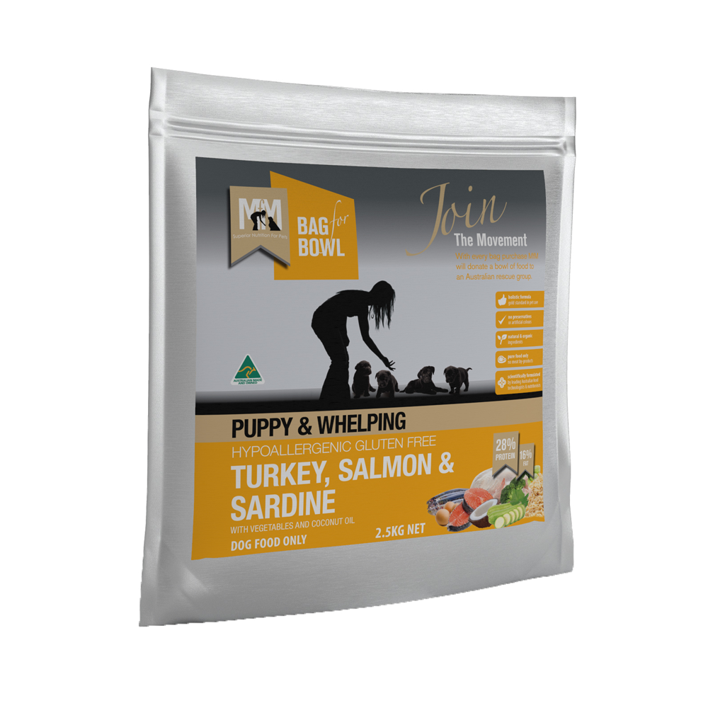 Meals for Mutts Puppy PW Holistic Turkey, Salmon & Sardine 2.5kg  