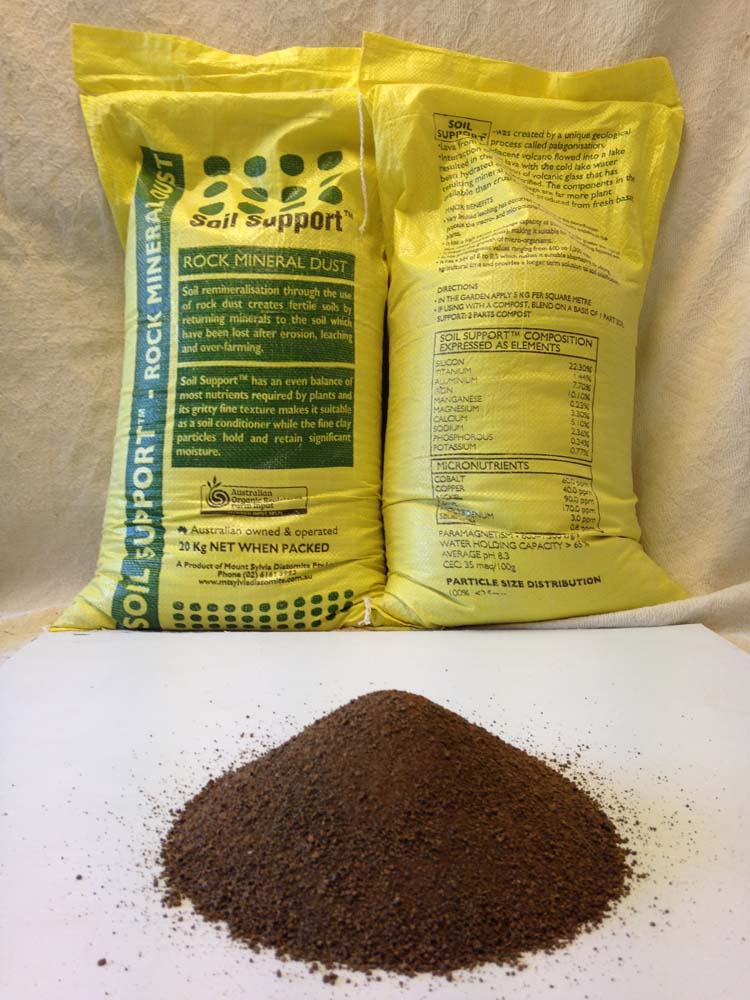 Mount Sylvia Palagonite Soil Support (Diatomaceous Earth) 20kg 