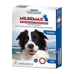 Milbemax Tablets for Dogs Large 5-25kg 2 Pack