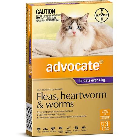 Advocate Cats Large Over 4kg 3 Pack