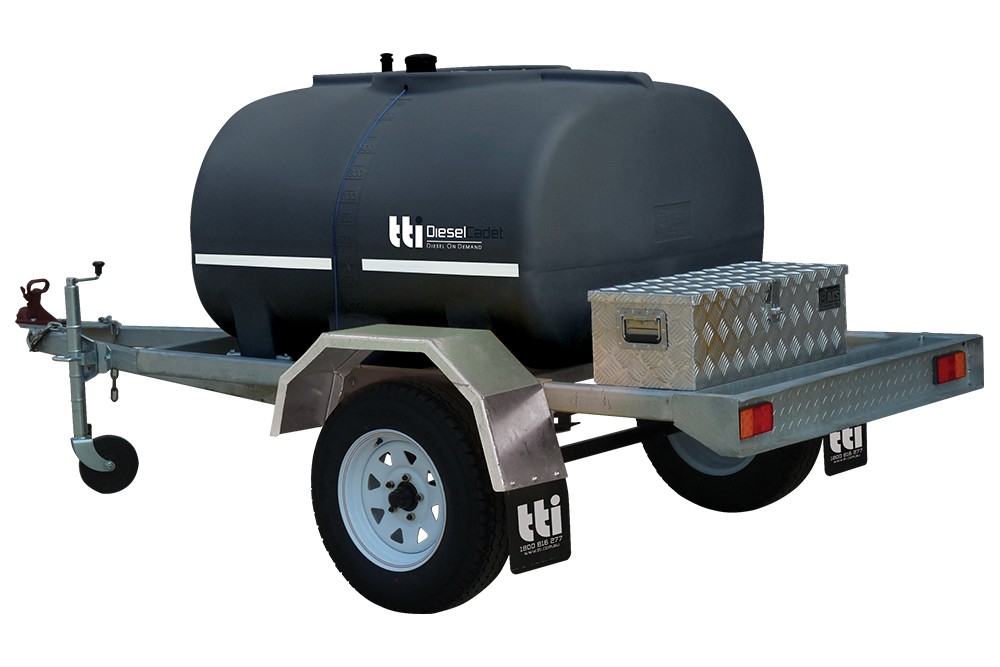 DieselPatrol1000L - Trailer with 45L/min Pump and Lights