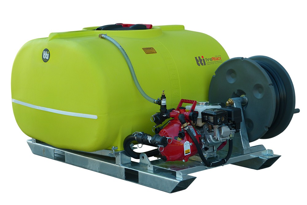 FireAttack Deluxe 1000L Fully Drainable with Honda GX200 & Twin Impellar Davey Pump