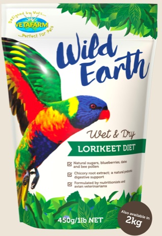 Vetafarm Wild Earth Lorikeet Wet & Dry 2kg