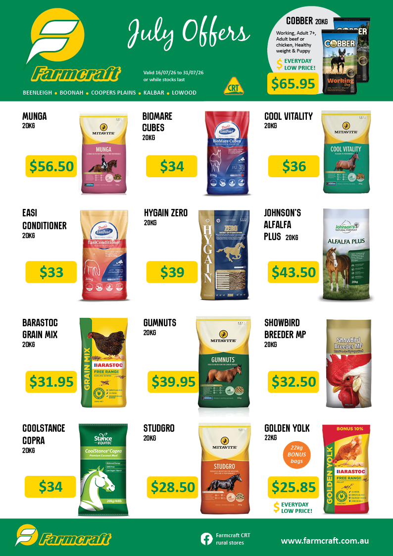 July specials at Farmcraft